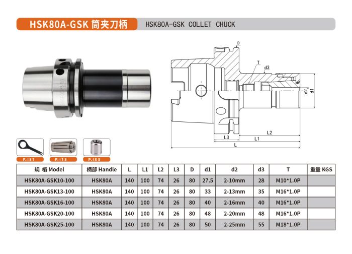 HSK63A GSK Tool Holder