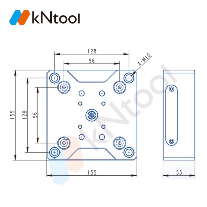 96 type pneumatic zero point quick change plate AR96-155