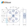 TS52 Series Manual Round Zero-Point Quick-Change Plate KN52-120