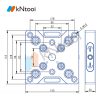 Compatible zero point quick change plate (aluminum) KT9652-155