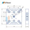 KN96 Series Manual Square Zero-Point Quick-Change Plate KN96-155