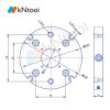 KO96 series through-hole manual zero-point quick-change plate KO96-200