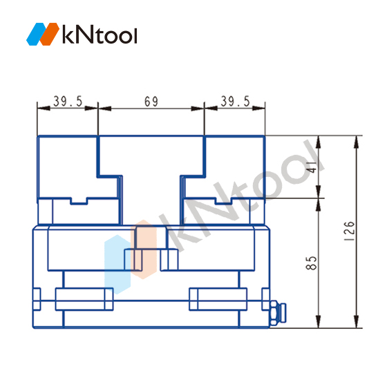AR Series Double-station pneumatic self-centering vise AR155B