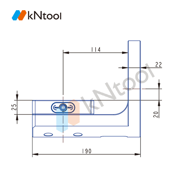 Four-axis bridge plate L plate L170