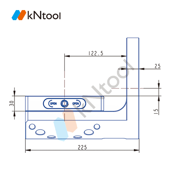 Four-axis bridge plate L plate L200