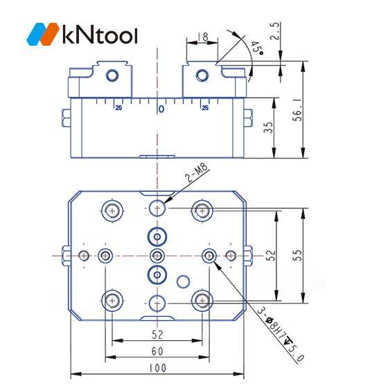 KC series self-centering vise KC10075