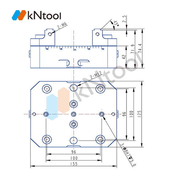KC series self-centering vise KC155125A