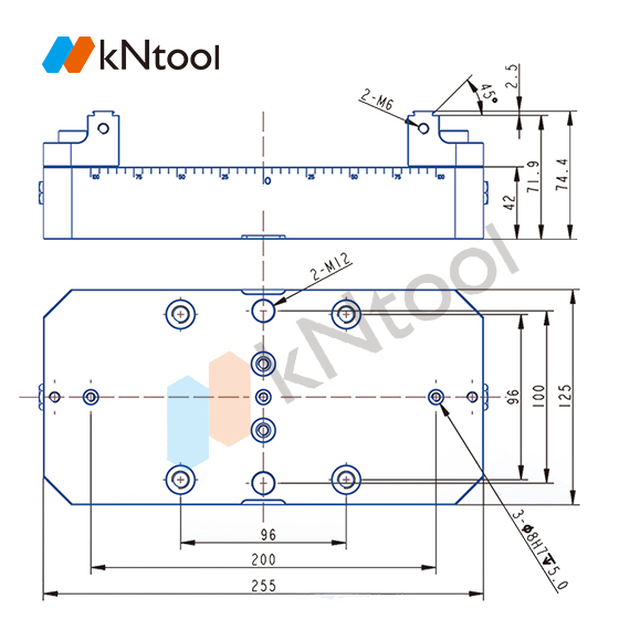 KC series self-centering vise KC255125