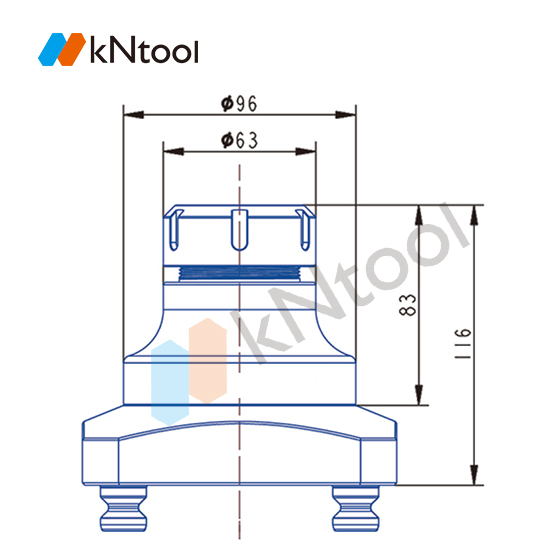 KN96 Series ER Zero Point Chuck KN96-ER40