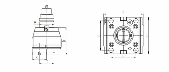 BMT double head driven tool holder