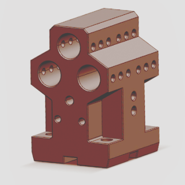 B55D25.4-H90120 Boring Holder with 3 Holes