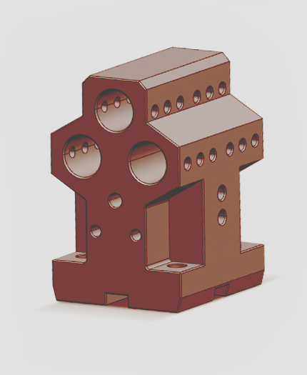 B55D25.4-H90120 Boring Holder with 3 Holes