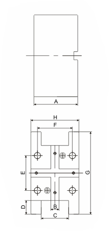 BMT-SC452580 Fixed Double-Sided External Holder