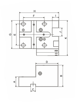 C45-S20-70 Fixed Single-Sided Tilting Holder