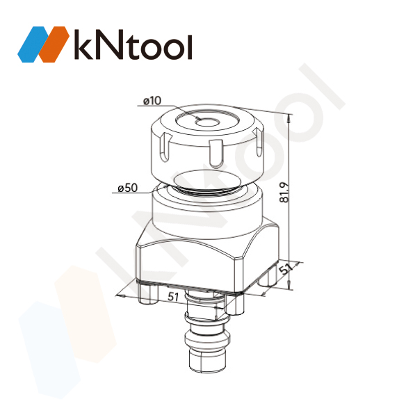 KNXR-09003 ER 32 Collet Holder