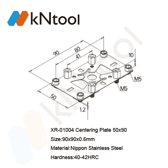XR-01004 Centering Plate 50x90